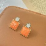 Rhinestone Decor Geometric Drop Earrings
