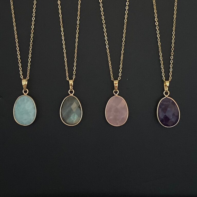 Tiny Druzy Necklaces
